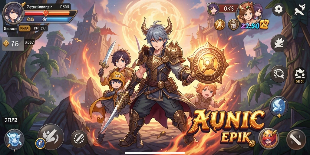 Tampilan gameplay menarik dari game Anime 2757.