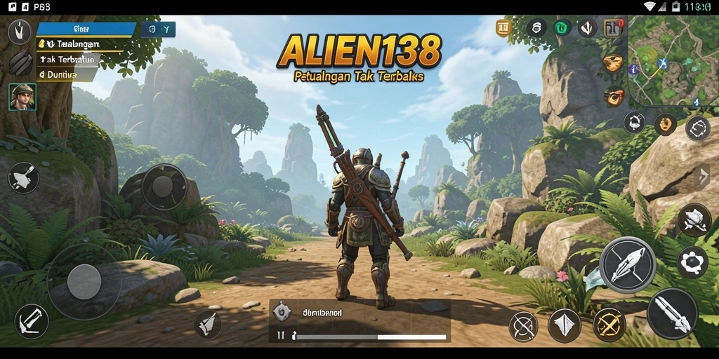 Tampilan gameplay seru di dunia terbuka ALIEN138.