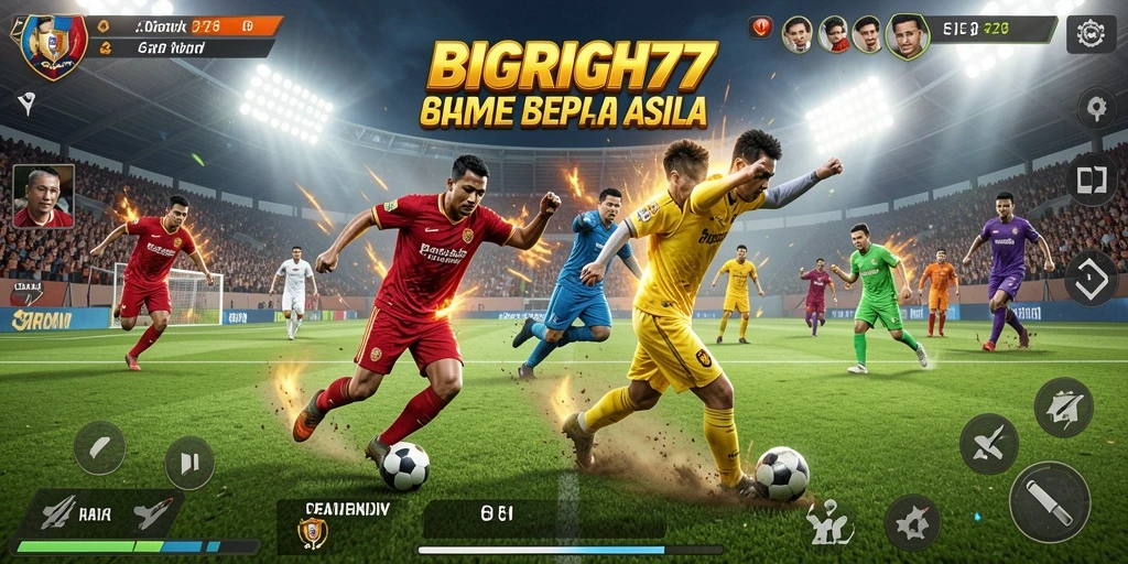 Tampilan utama gameplay <strong>BIGRICH77</strong> yang penuh aksi dan dramatis.