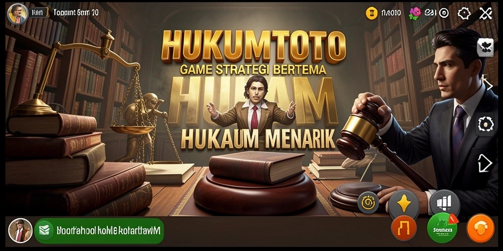 Tampilan gameplay strategis yang mendebarkan di HUKUMTOTO.