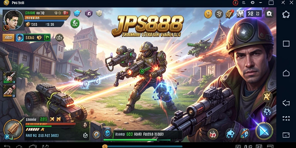 Tampilan gameplay menegangkan dari JPS88 yang penuh strategi.