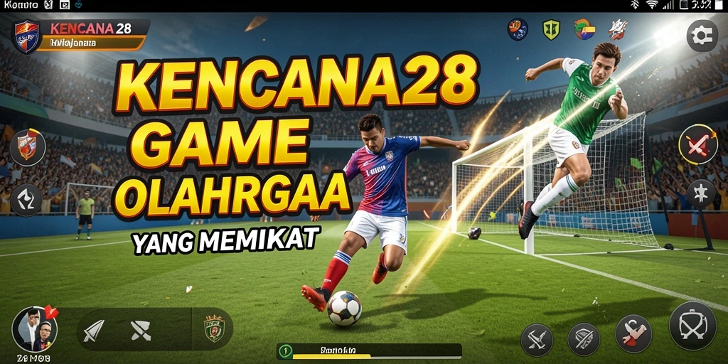 Tampilan gameplay KENCANA28 yang menampilkan momen mendebarkan dalam olahraga.