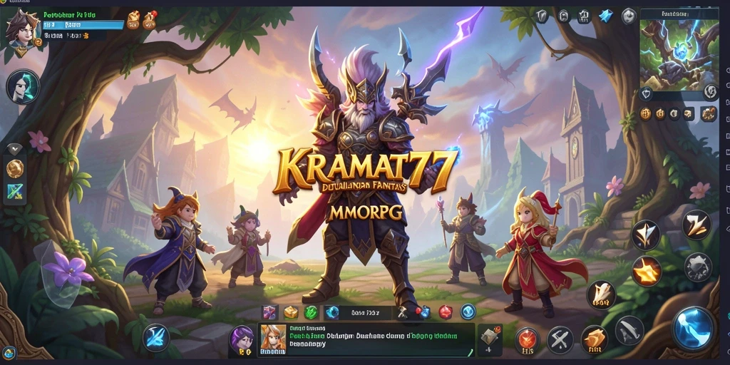 Gameplay seru di KRAMAT77 dengan petualangan dan pertarungan epik.
