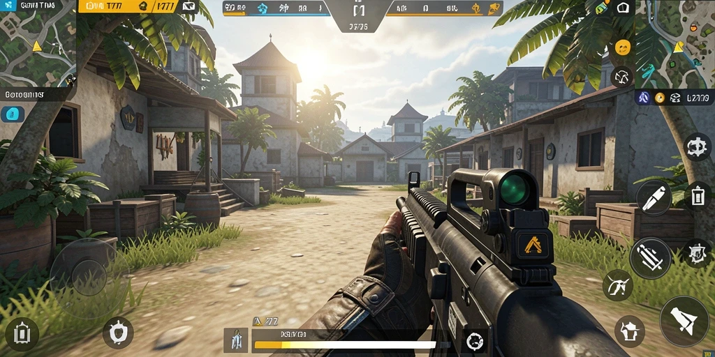 Screenshot menampilkan aksi gameplay seru dalam LK777.