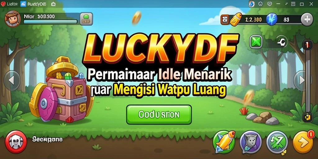 Tampilan gameplay <strong>LUCKYDF</strong> yang menawan dan interaktif.