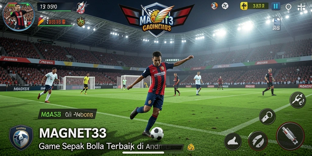 Tampilan umpan-umpan dan dribble pemain dalam permainan sepak bola.