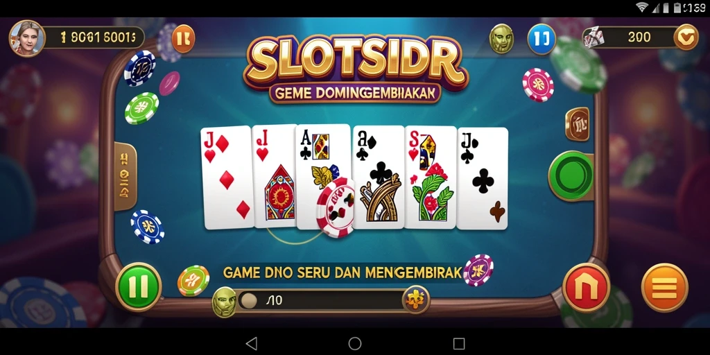 Tangkapan layar gameplay seru SLOTSIDR dalam aksi Domino.