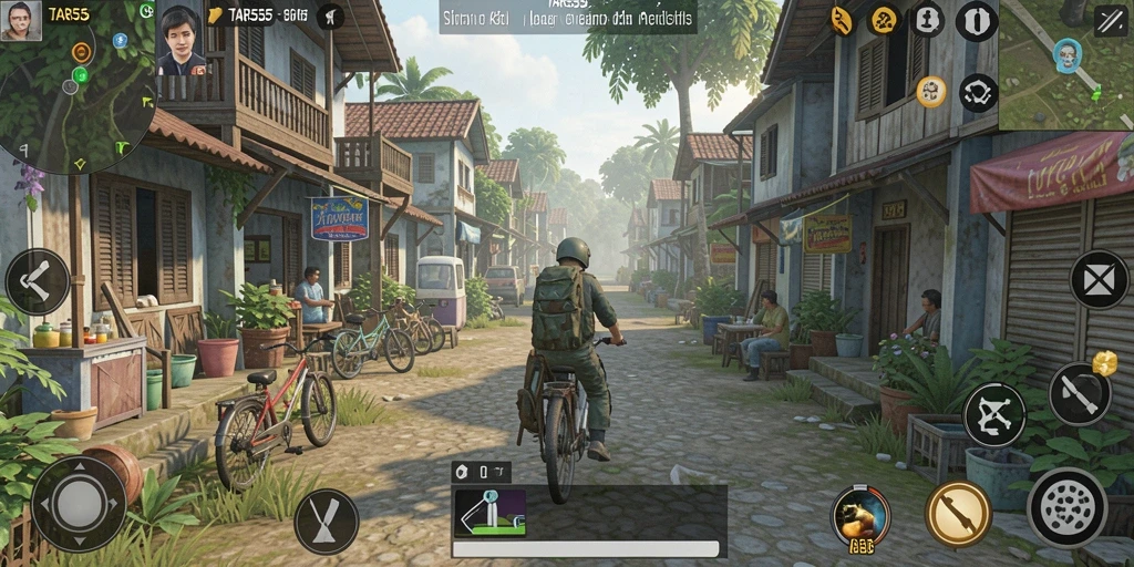 Screenshot utama TAR555 menampilkan gameplay simulasi yang realistis dan interaktif.